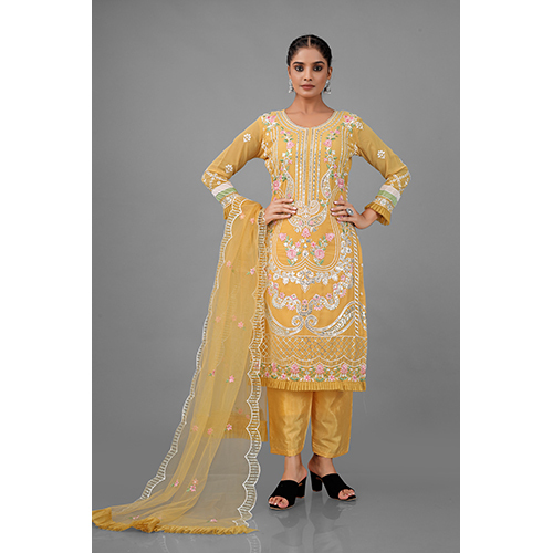 Yellow Color Pakistani Suit