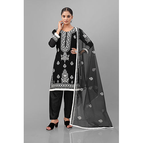 Multicolor Black Color Pakistani Suit