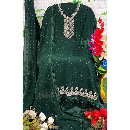 Multicolor Green Color Pakistani Suit