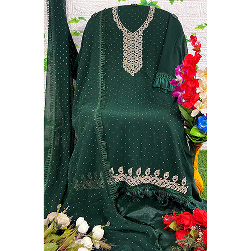 Green Color Pakistani Suit