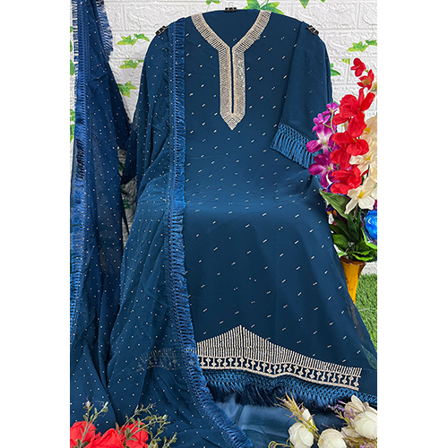 Blue Color Pakistani Suit