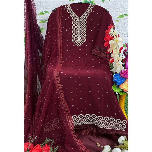 Maroon Color Pakistani Suit