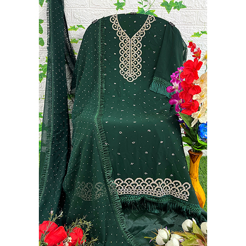 Green Color Pakistani Suit