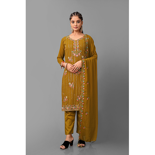 Mustard Color Indian Punjabi Suit