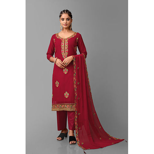 Red Color Indian Punjabi Suit