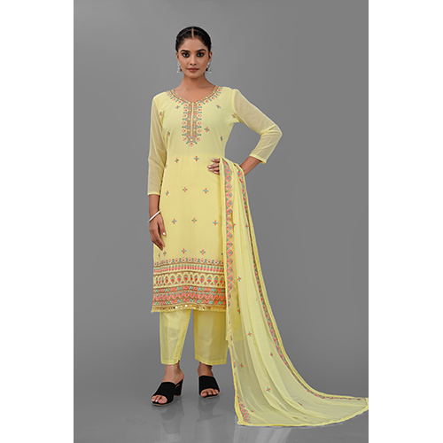 Yellow Color Indian Punjabi Suit