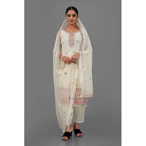 White Color Indian Punjabi Suit