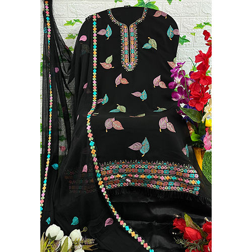 Multicolor Black Color Indian Punjabi Suit