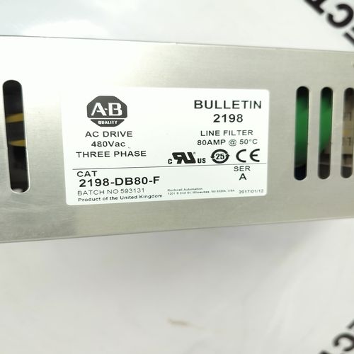 ALLEN BRADLEY 2198-DB80-F LINE FILTER