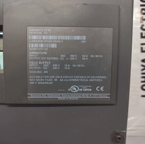 SIEMENS 6RAB025-6DV62-0AA0-Z DC CONVERTER