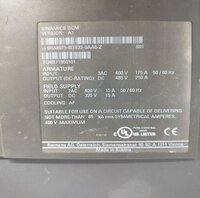 SIEMENS 6RA8075-6DS22-0AA0-Z DRIVE