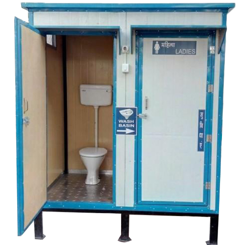 2 in 1 PUF Insulated Portable Toilet Cabin