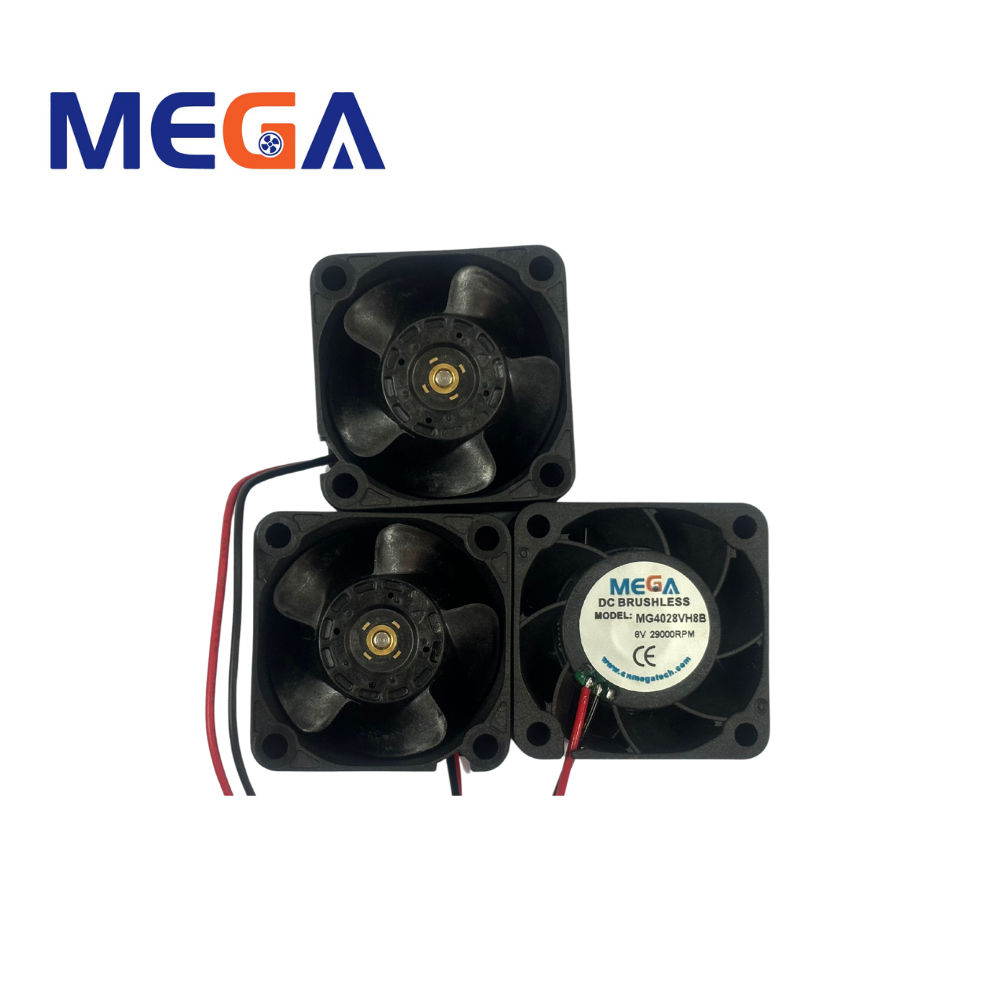 Mega Customization 38x38x28mm Small Plastic 12V Cooling Fan for Industrial Automation