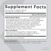 Sports Research Daily Probiotics with Prebiotics, 60 Billion CFU - 30 Count