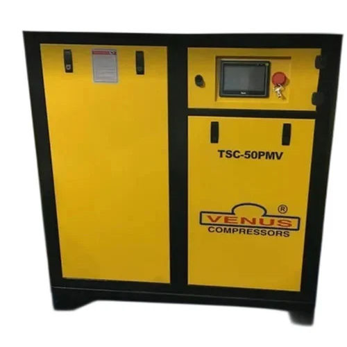 Yellow Permanent Magnet Screw Compressor