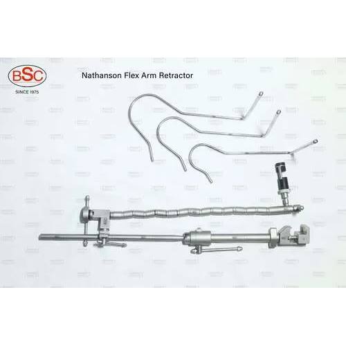 Nathanson Liver Retractors Flexible with 3 Hooks & Scoope Holder