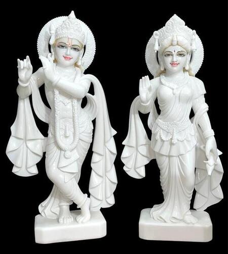 Marble Radha Krishna God Statue