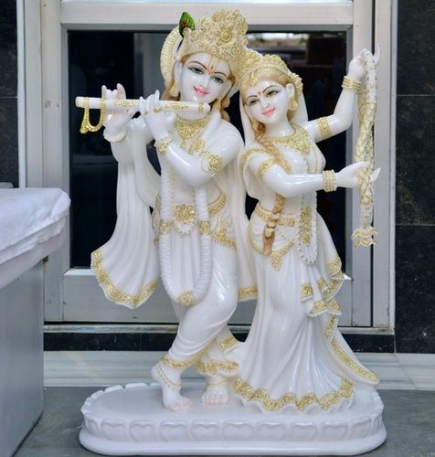 Marble Radha Krishna God Sculpture at Best Price in Jaipur | Om Sai Art