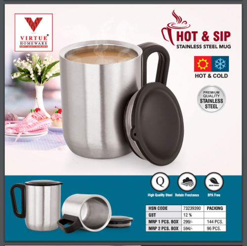 Hot & Sip Virtue Homeware Stainless Steel Mugs