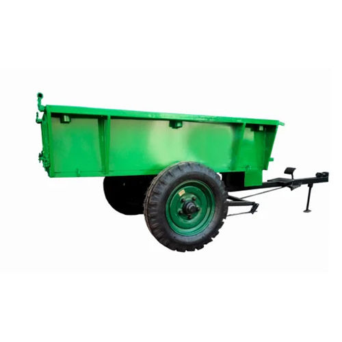 Dumping Tractor Trolley