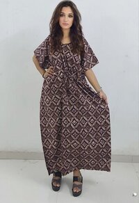 Cotton Kaftan - Color: Brown