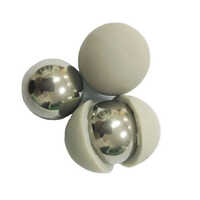 Rubber Coated Steel Ball 10mm 12.7mm 15.5mm 18mm 20mm 22mm - Color: White