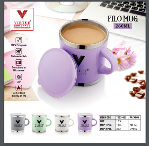 FILO MUG VIRTUE HOMEWARE STAINLESS STEEL MUG