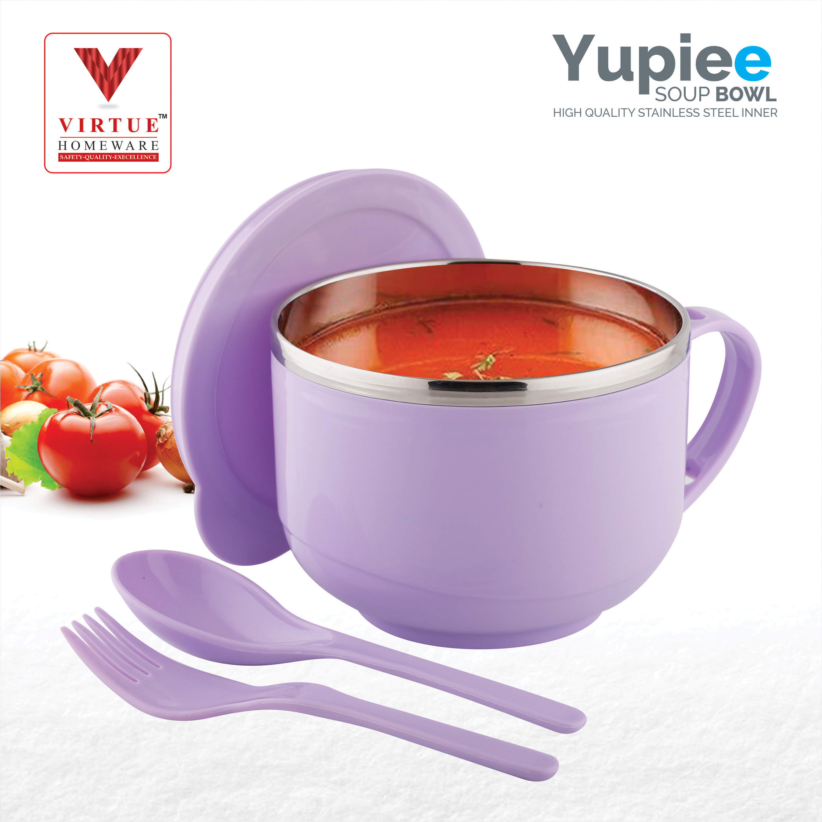 YUPIEE VIRTUE HOMEWARE ST. STEEL INNER SOUP BOWL