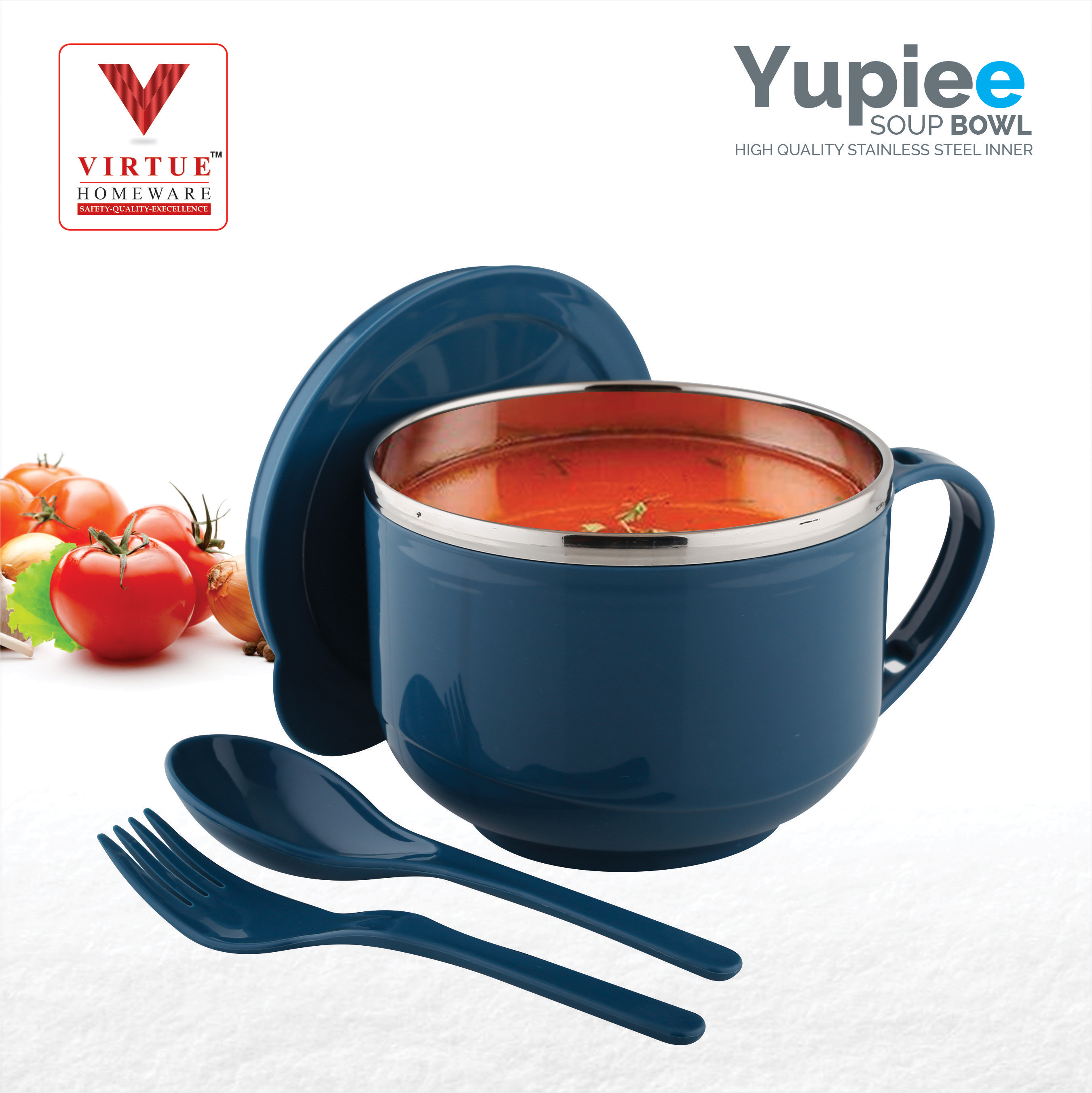 YUPIEE VIRTUE HOMEWARE ST. STEEL INNER SOUP BOWL