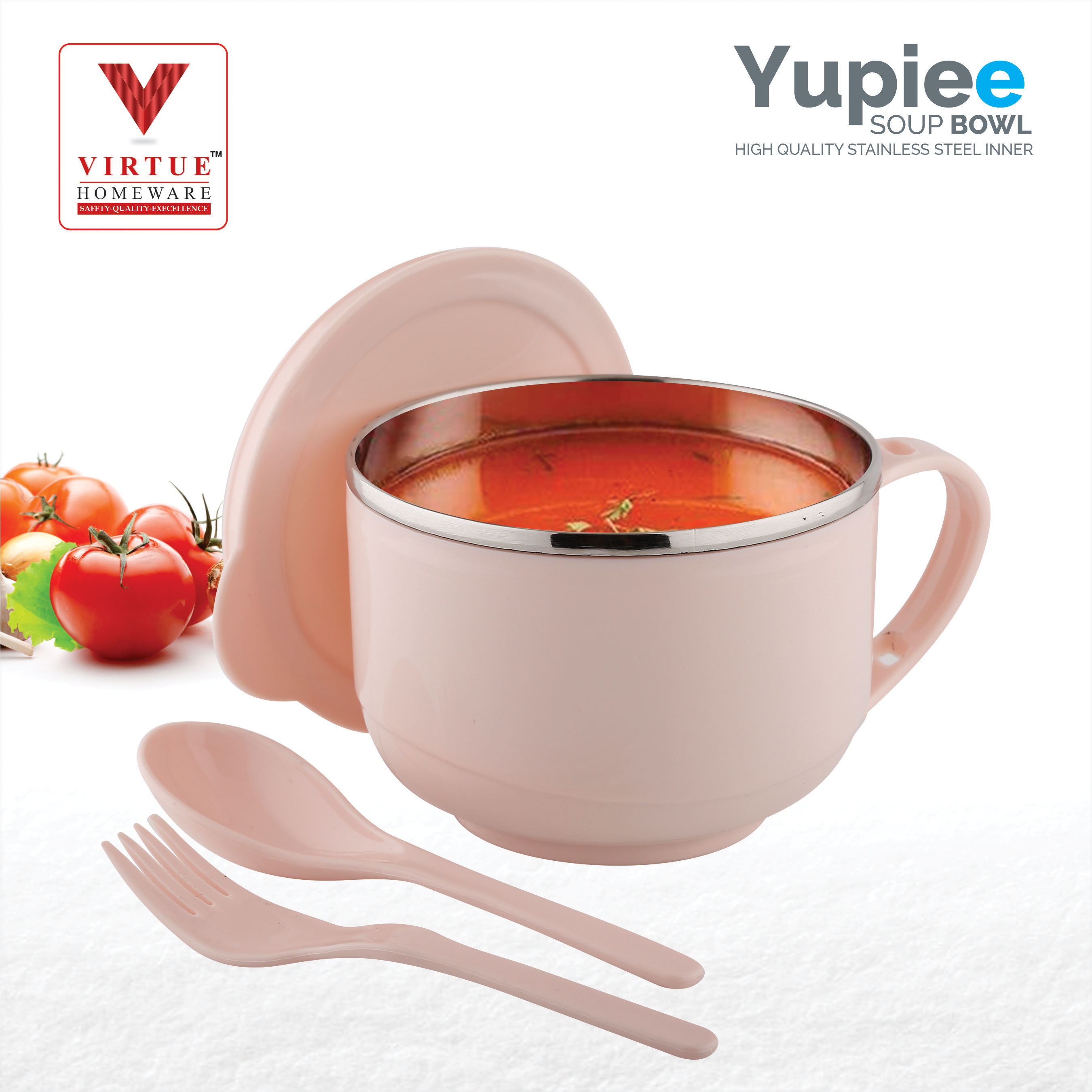 YUPIEE VIRTUE HOMEWARE ST. STEEL INNER SOUP BOWL