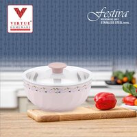 FLOURISH VIRTUE HOMEWARE MICROWAVE ST. STEEL BOWL