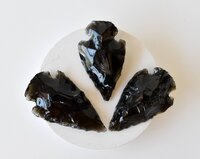 Black Obsidian Arrowhead Points Crystal Arrowheads