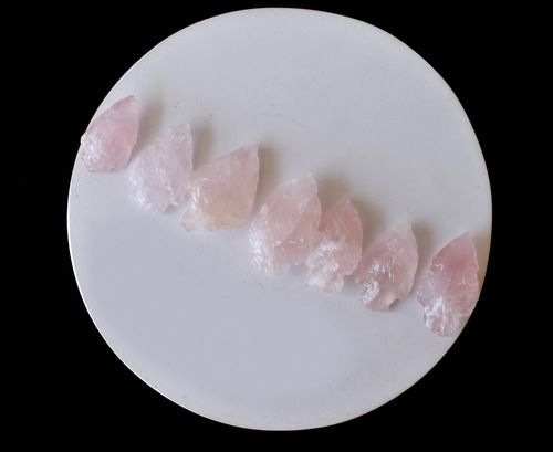 Rose Quartz Gemstone Arrowheads for DIY Project Craft Point Jewelry Making