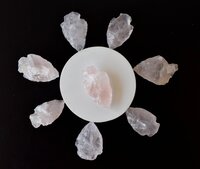 Rose Quartz Arrowhead Points Crystal Arrowheads