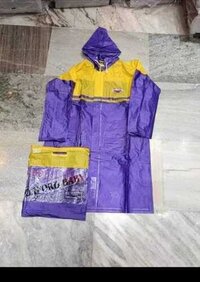 PVC and Polyester Raincoat For Kids - Customized, S, M, L, XL, XXL, XXXL Sizes | Durable, Waterproof Design for Rainy Day Adventures