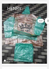 PVC and Polyester Raincoat For Kids