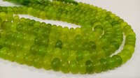 Natural Prehnite Chalcedony Rondelle Plain 8mm Beads Sold per Strand 8''Long