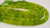 Natural Prehnite Chalcedony Rondelle Plain 8mm Beads Sold per Strand 8''Long