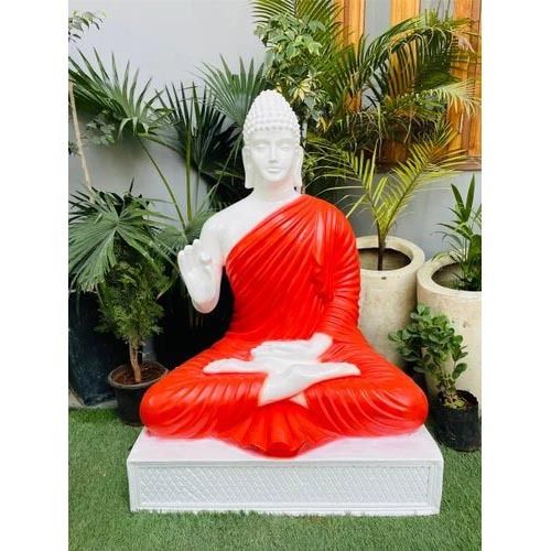 Red Fiber Blessing Buddha Statue