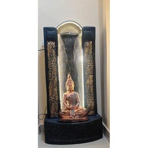 Fiber Big Hut Buddha Fountain