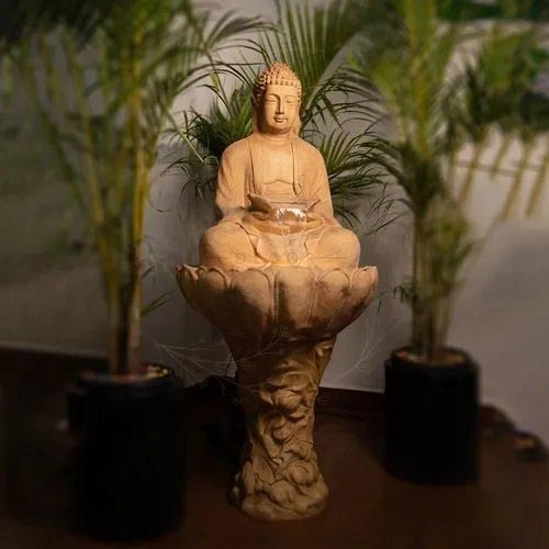 Lotus Buddha Waterfall Water Fountain