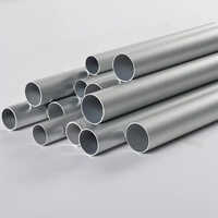 Jindal Aluminium Pipe - Round, Silver Aluminum | Ideal For Construction Applications