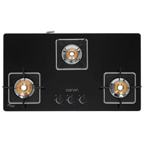 Automatic 3010 Sq Tkn In Sleek 3 Burner Gas Stove