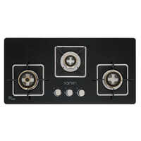 Hob 3b-dsq 310 - Stainless Steel, 3 Burner Gas Stove | Semi-automatic Ignition, Easy-clean Surface