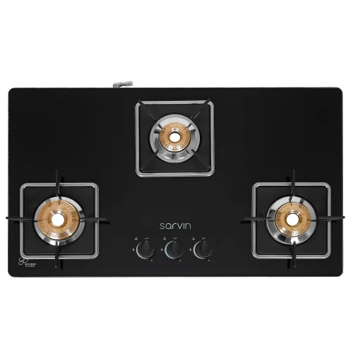 TBSF 3010 SQ TKN IN SLEEK Three Burner Gas Stove