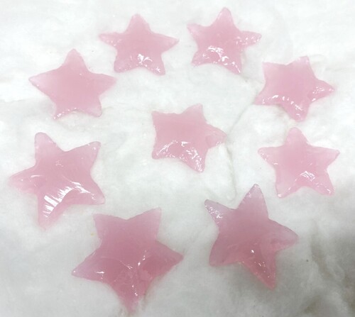 Rose Quartz Flat Star Arrowhead Crystal Arrowhead Points