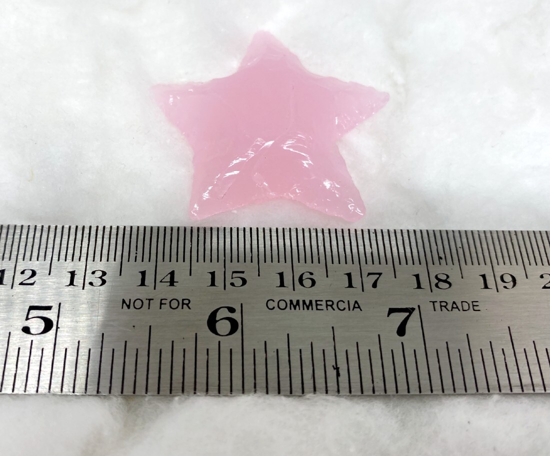 Rose Quartz Flat Star Arrowhead Crystal Arrowhead Points