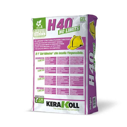 Kerakoll H40 No Limits Tile & Stone Adhesives (Grey) Application: Wall And Floor