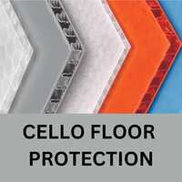Flute Board 200 Gsm Cello - Paper, 6 X 4 Ft | Ideal For Floor Protection, Lightweight And Durable Design
