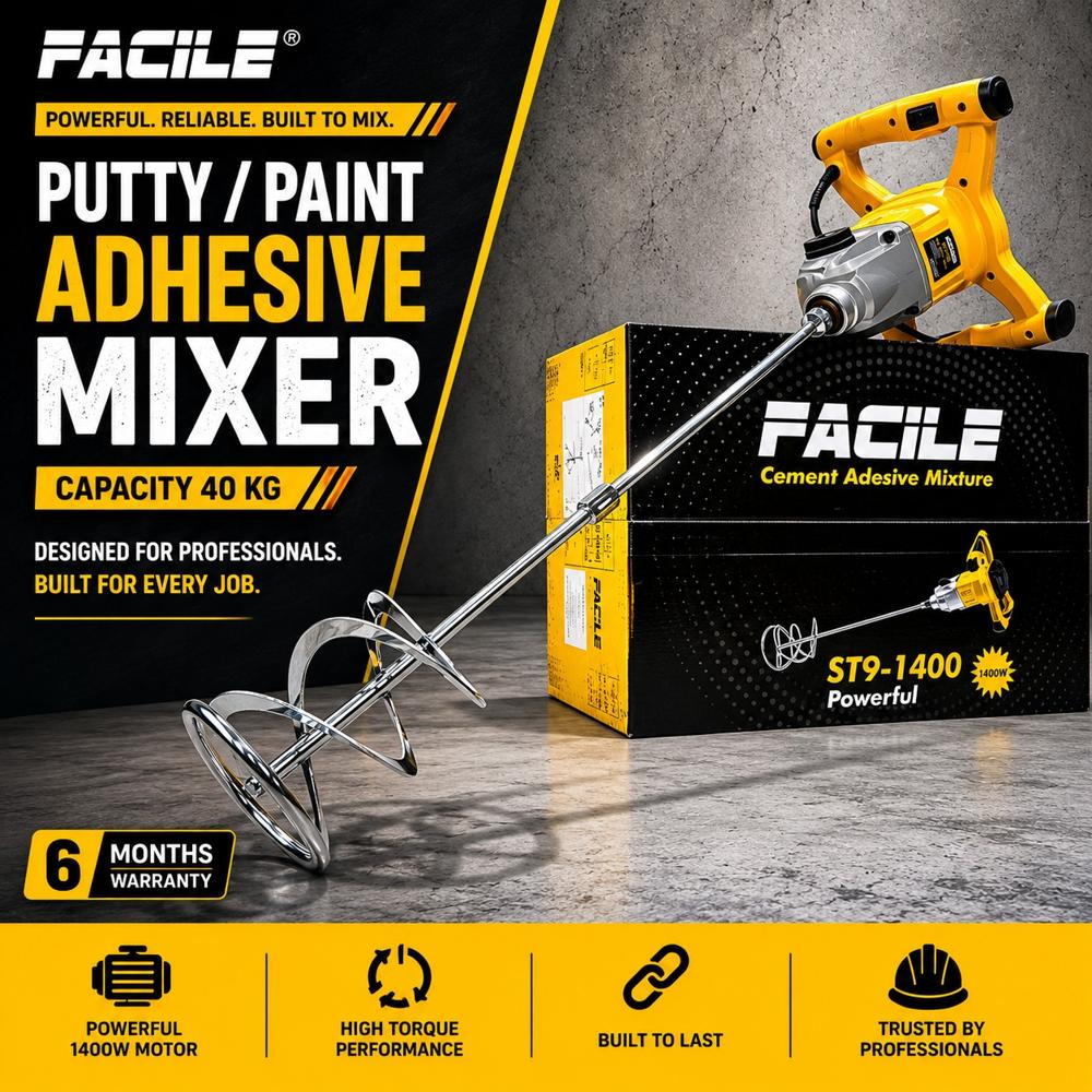 Putty Mixer Machine Heavy Duty - Application: Adhesive Mixing